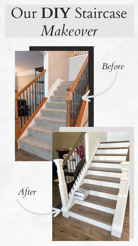 how to make over carpeted stairs