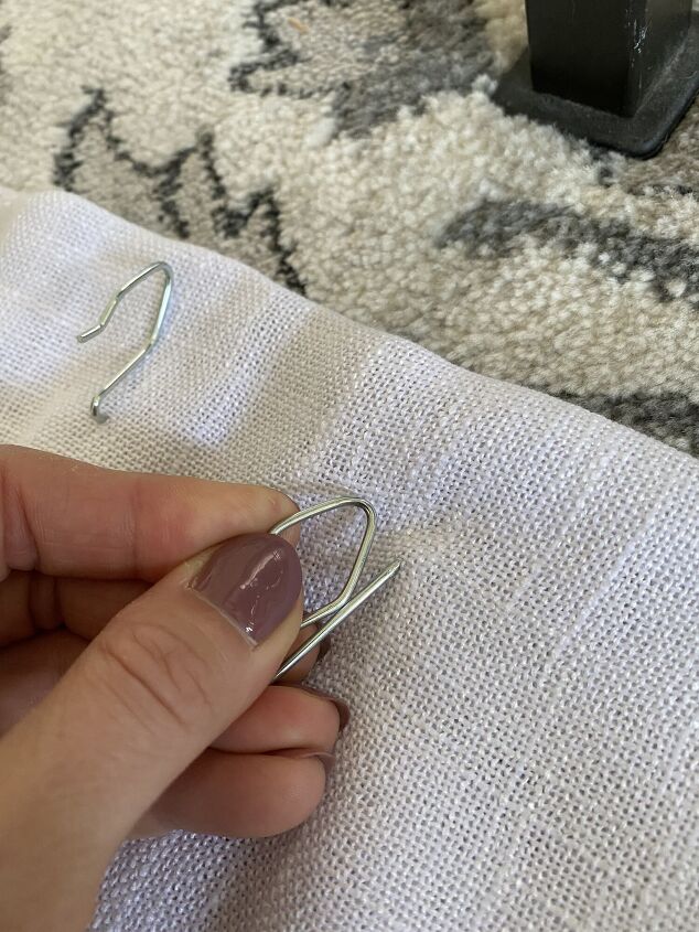 how to hang rod pocket curtains with drapery hooks and rings