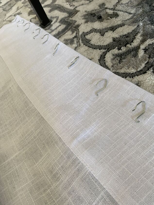 how to hang rod pocket curtains with drapery hooks and rings