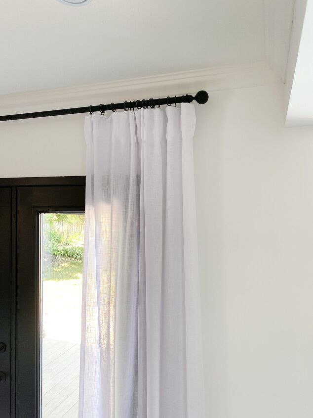 how to hang rod pocket curtains with drapery hooks and rings