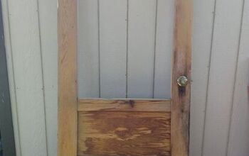 Reciclaje de una vieja puerta de madera