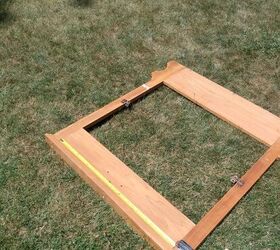 creating an outdoor fireplace using a mirror