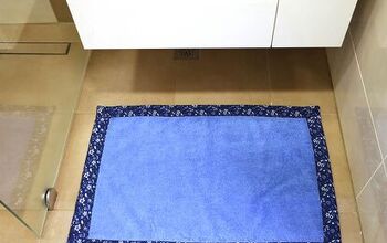 Alfombra de baño reversible hecha con toallas (viejas)