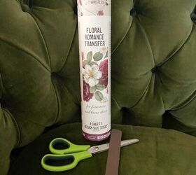If you think she just put this transfer paper over her old furniture and called it a day, think again!