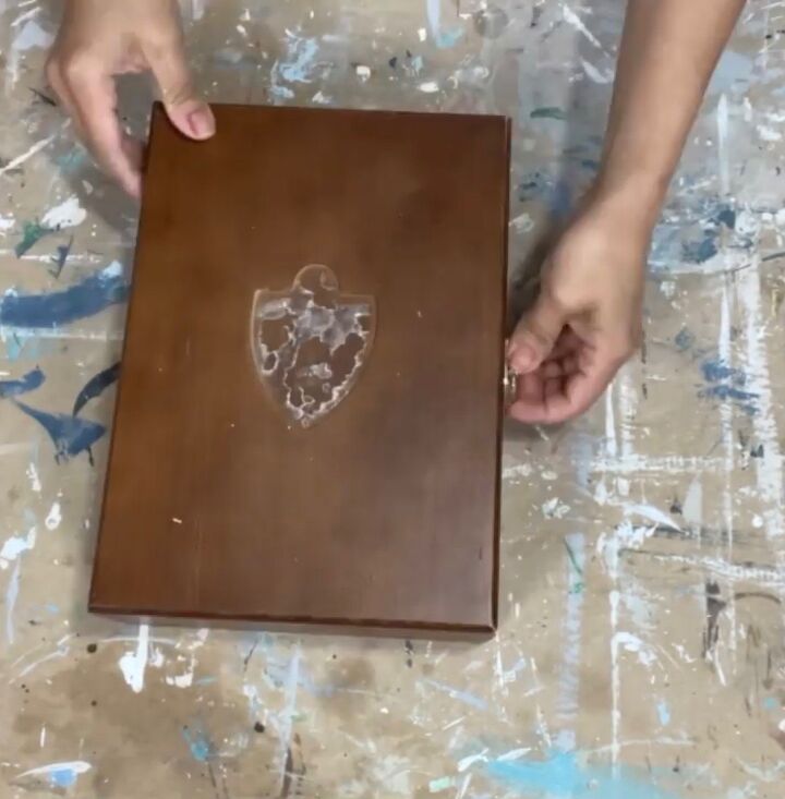 bricolaje idea para pintar una caja de madera