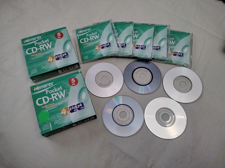 arte de tcnica mixta cds de bolsillo convertidos en girasoles, C D de bolsillo