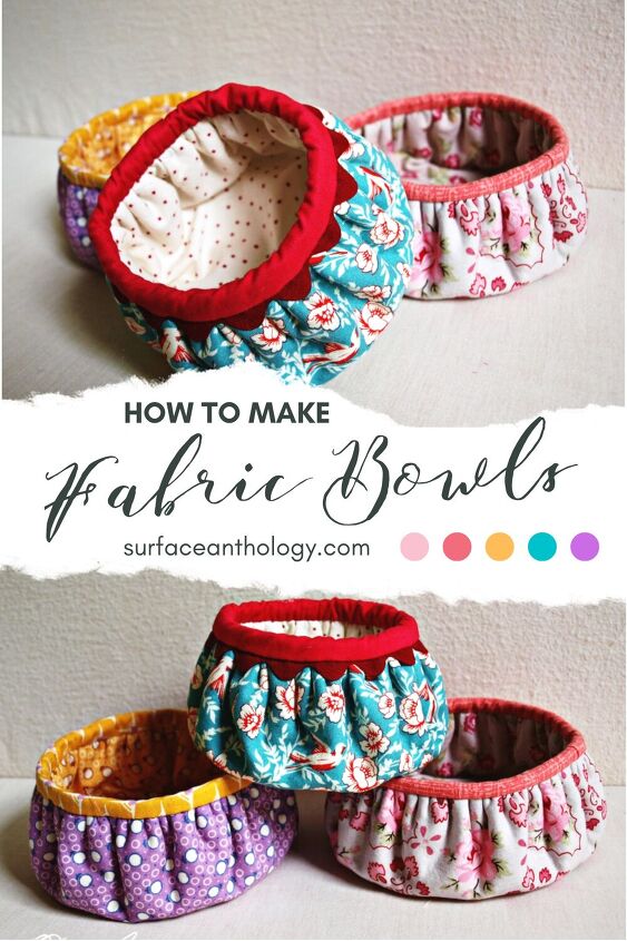 how to make fabric bowls