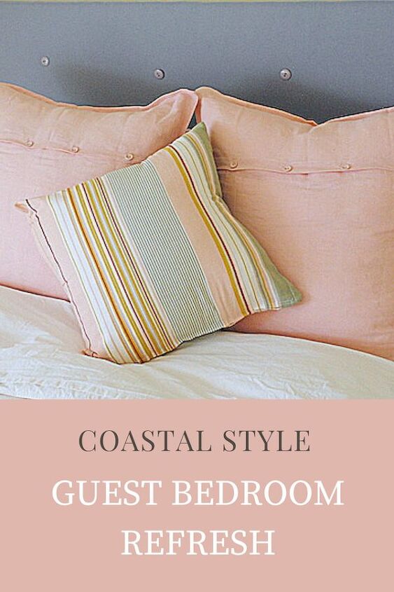 creating coastal guest room refresh on a budget