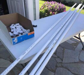 You still have a few more weeks left to copy this fun backyard idea (just grab some PVC pipes)