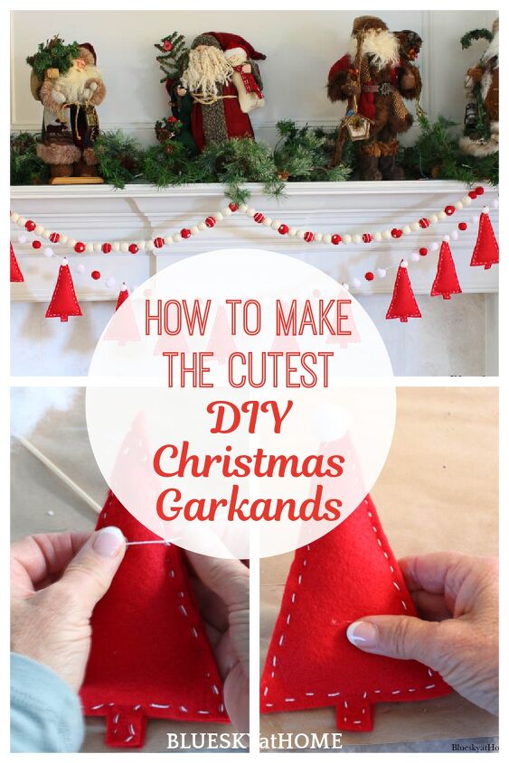 how to make the cutest diy christmas garlands