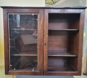 The delicate and beautiful way she uses an old, trashed cabinet top