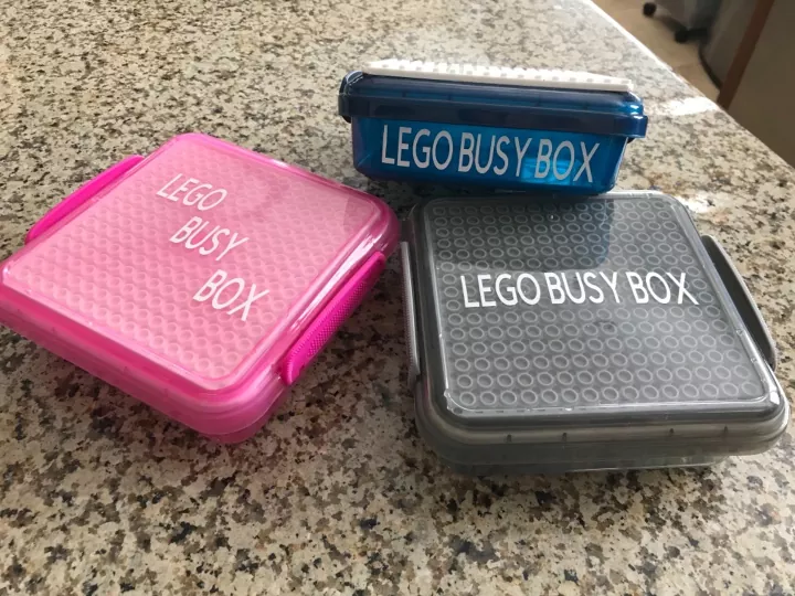 contenedor de viaje lego busy box