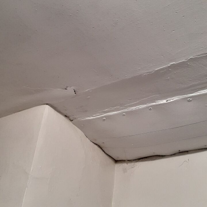how do i fix this if the rest of the room is plaster