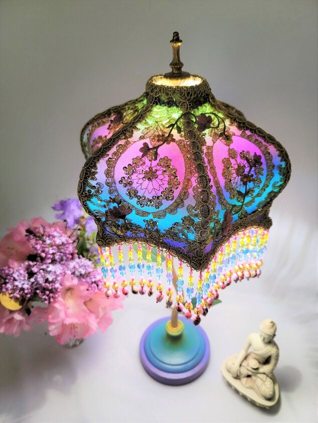 making a victorian lampshade modern lamp, Victorian Lampshade by Crystal Hayes