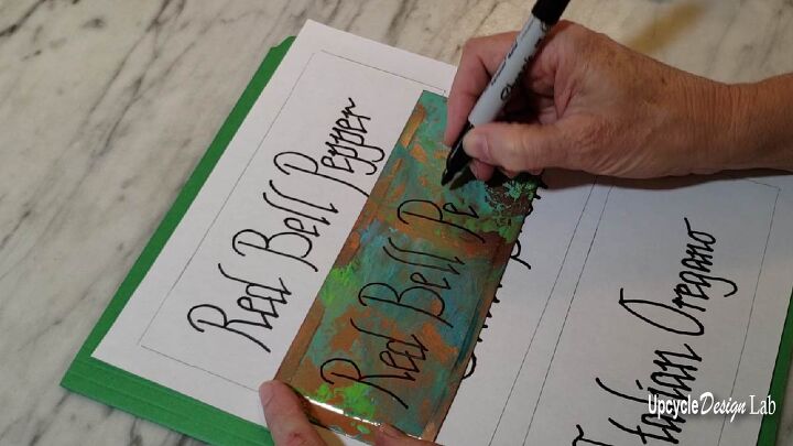 diy giant garden markers upcycled aluminum can project