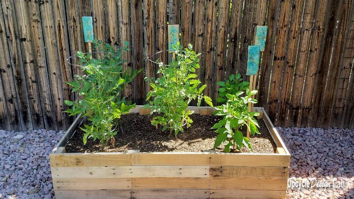 diy giant garden markers upcycled aluminum can project
