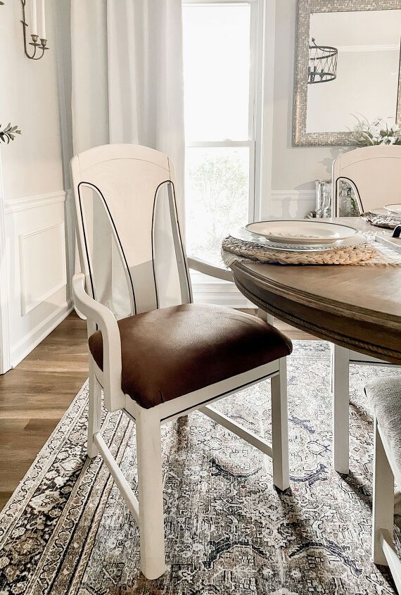 how to reupholster dining room chairs using only four supplies