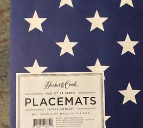Cut paper placemats like this for fun patrotic home decor