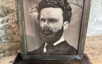 Scary Holographic Chalkboard Sign