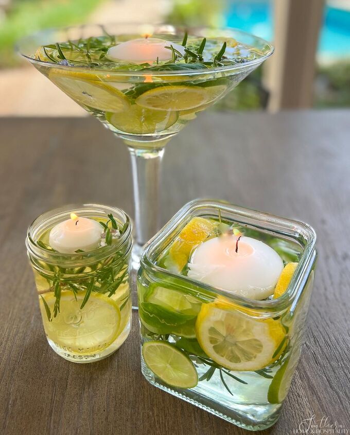 diy lovely lemon and herb luminaries un repelente de mosquitos con aroma a cielo