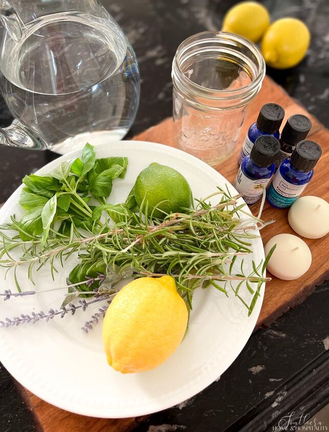 DIY Lemon and Herb Luminaries