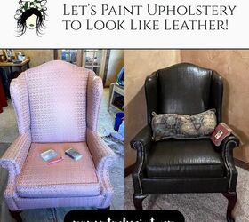 My Thrift Store Find- Painted Chair Upholstery Before/After