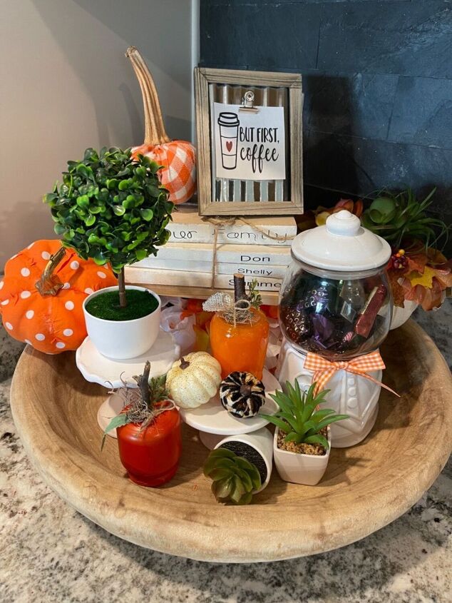 upcycled fall pumpkins and ghost