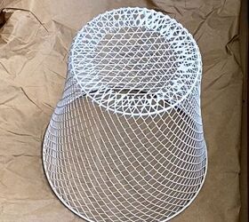 She turns over a plain wire wastebasket for this brilliant fall idea (for inside or outside!)