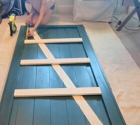 Why have a regular door when you could have a modern farmhouse door?