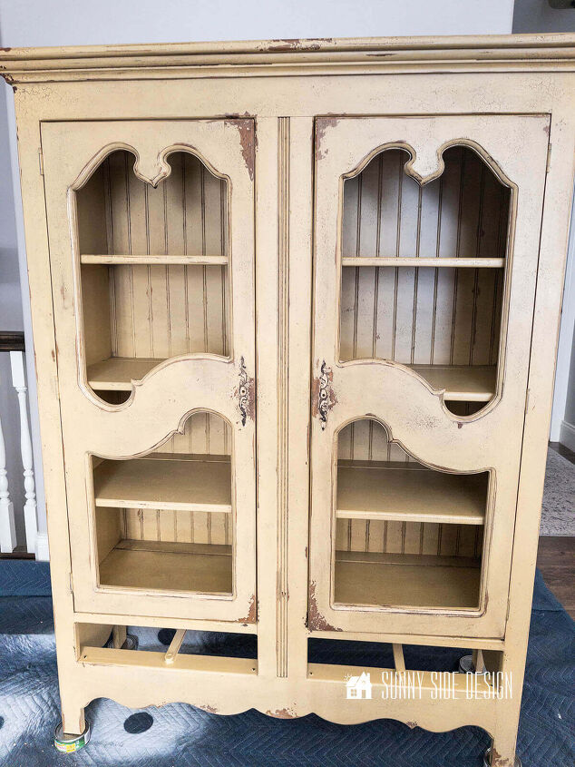 easy chalk painted china cabinet in a day