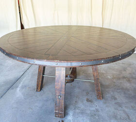 She couldn't quite find the coffee table she was looking for, so she turned this little guy into a show-stopping piece