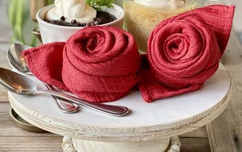 Cómo doblar servilletas de tela en forma de rosas