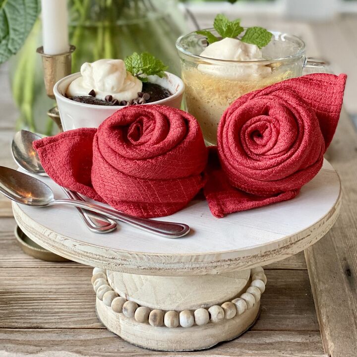 cmo doblar servilletas de tela en forma de rosas