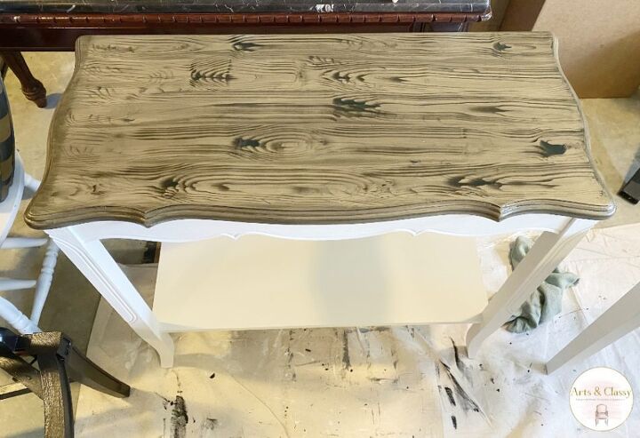 restoring a thrifted farmhouse sofa table