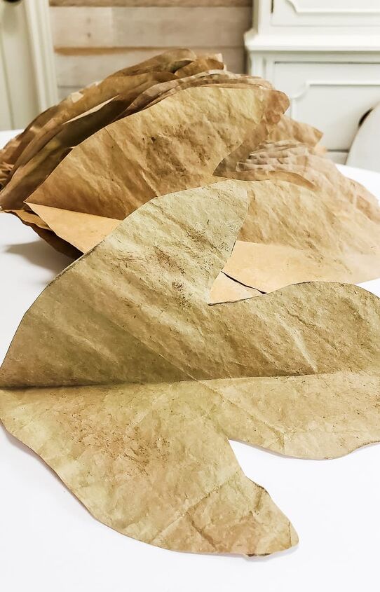 guirnalda de otoo con bolsas de papel