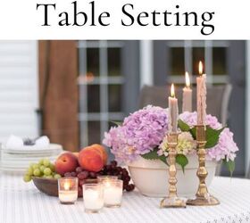Cómo crear una mesa de verano casual y fácil con hortensias