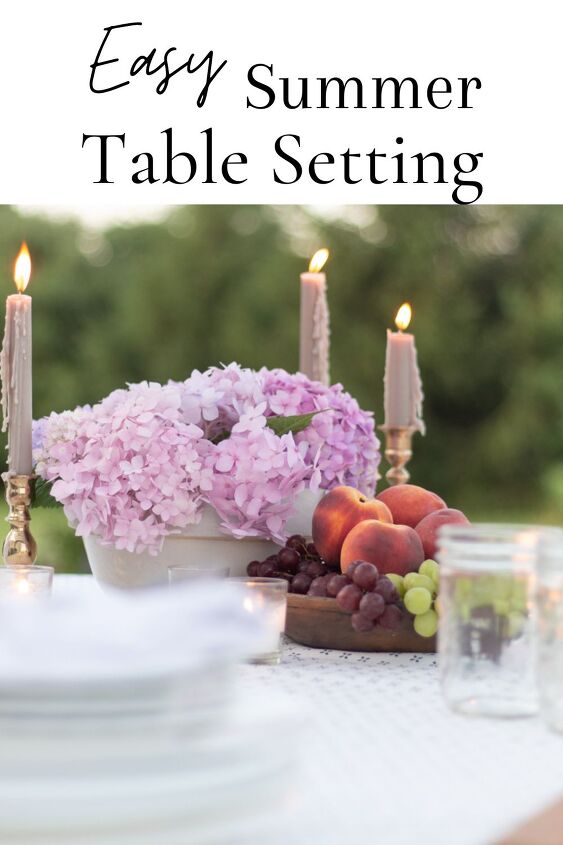 cmo crear una mesa de verano casual y fcil con hortensias