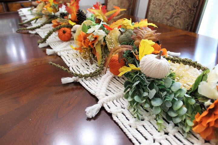 fall garland with dollar tree items