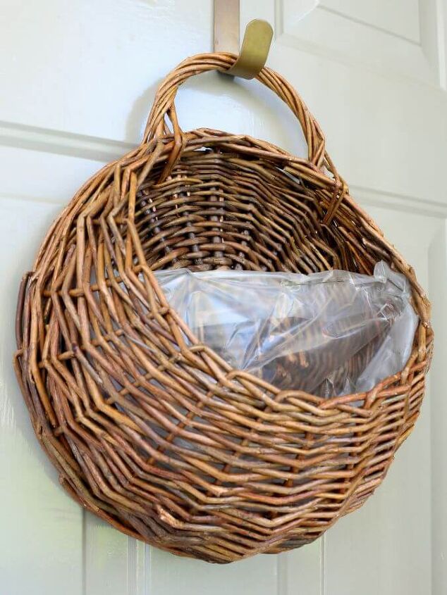cesta de puerta rpida y fcil con follaje otoal