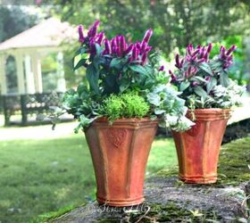 Upcycle Lamp Shades to Create Flower Pots!