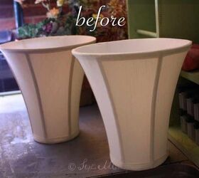 She flips lampshades over and puts them outside for this brilliant spring idea