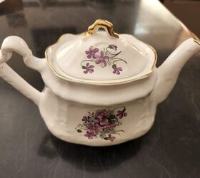 The adorable reason she brings an old teapot into her yard for spring