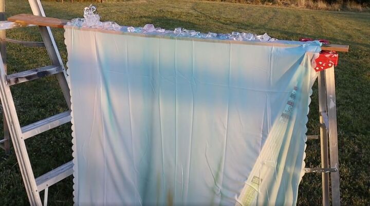 ice dyed curtains