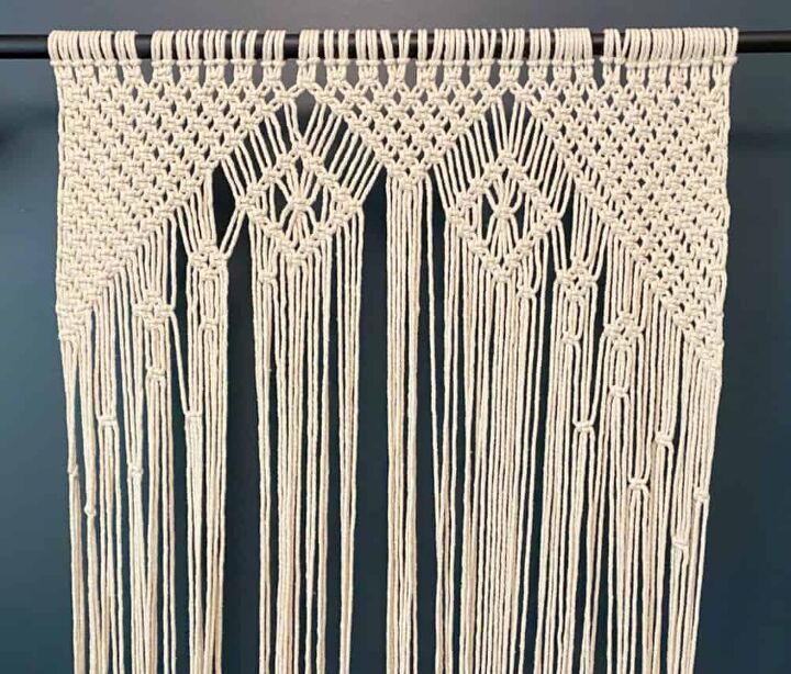 cortina de macram fcil