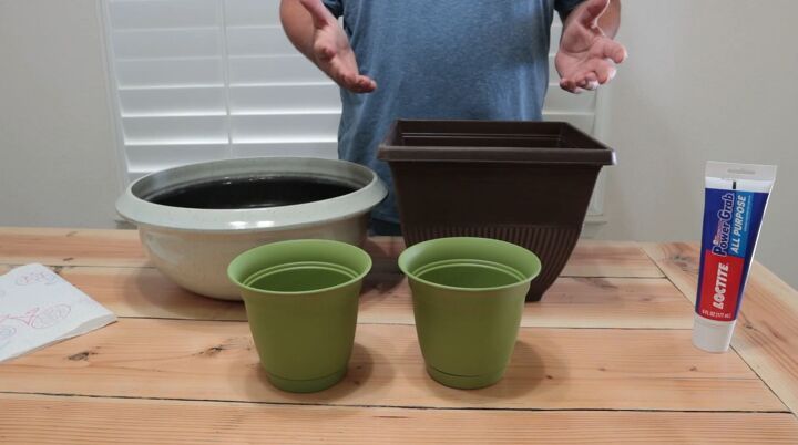 how to turn plastic planters into a beautiful diy urn planter, Front porch urn ideas