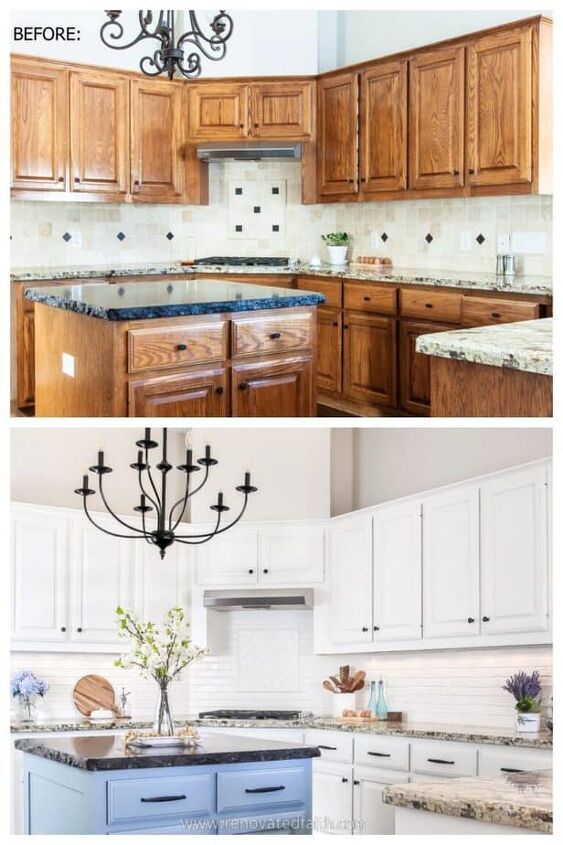 the absolute best faux brick for a backsplash, Click HERE to see How To Paint Cabinets Like A Pro