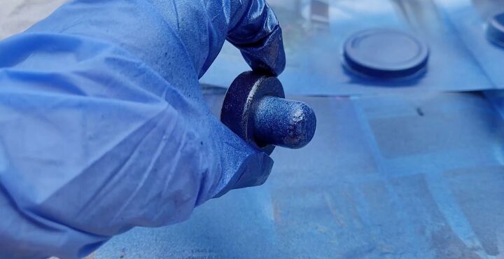 from trash to treasure how to make diy apothecary jars, Spray paint the corks