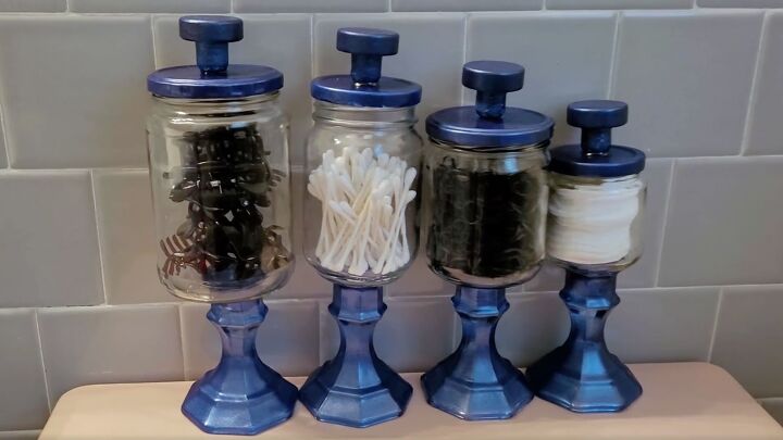 from trash to treasure how to make diy apothecary jars, Faux DIY apothecary jars