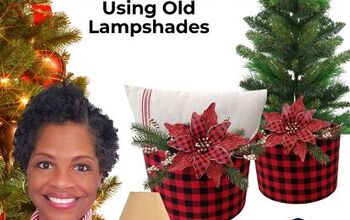 Collares de Árbol de Navidad DIY usando viejas pantallas de lámpara