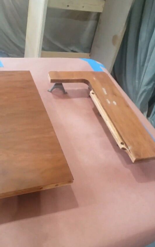 mesa y banco de costura